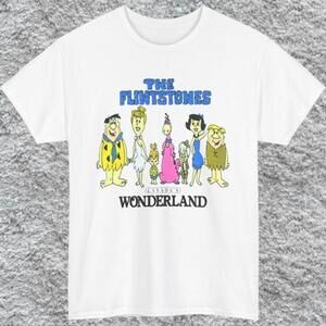 Flintstones 1986 Canadas Wonderland T Shirt Cartoon Graphic Fan Gift Tee